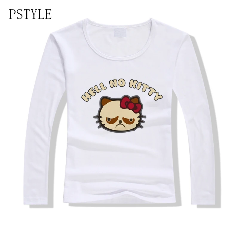 Pstyle harajuku t shirt women tshirt hello no kitty design t-shirt long sleeve fall clothing for girls casual tee shirts tops
Pstyle harajuku t shirt women tshirt hello no kitty design t-shirt long sleeve fall clothing for girls casual tee shirts tops