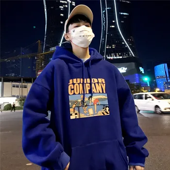 2018 New Autumn Winter Japan Style Youth Fashion Men's Letters Cartoon Printing Casual Stitching Thick Loose Hooded Sweatshirt
2018 New Autumn Winter Japan Style Youth Fashion Men's Letters Cartoon Printing Casual Stitching Thick Loose Hooded Sweatshirt