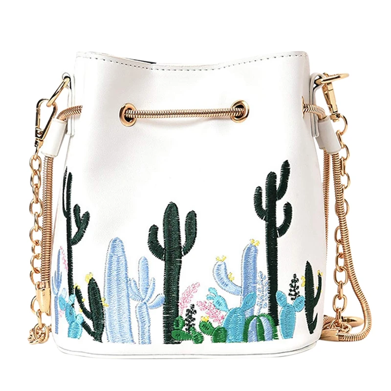 Womens Mini Bucket Purse Floral Shoulder Bag With Drawstring Chain Cross Body Bag
Womens Mini Bucket Purse Floral Shoulder Bag With Drawstring Chain Cross Body Bag