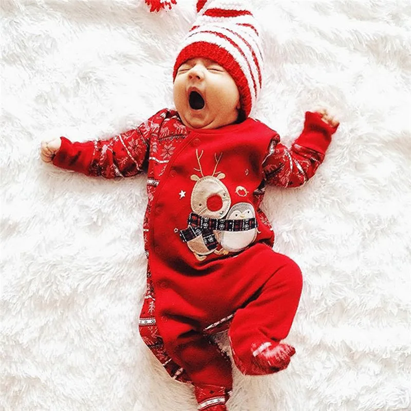 0-24M Christmas Newborn Baby Clothing Kid Boy Girl Cotton Red Floral Snow Romper Cute winter Outfits Set Party pajamas Homewear
0-24M Christmas Newborn Baby Clothing Kid Boy Girl Cotton Red Floral Snow Romper Cute winter Outfits Set Party pajamas Homewear