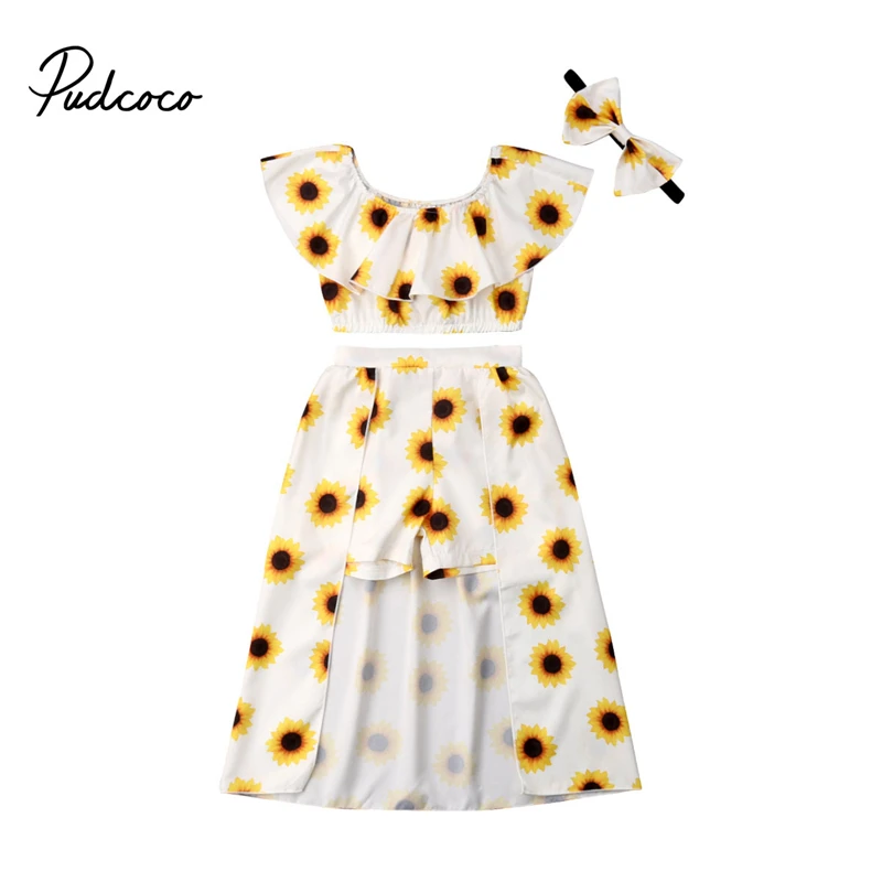 2019 Summer Toddler Kids Baby Girl Flower Sunsuit 3Pcs Clothes Set Crop Top T-Shirt Tops Shorts Romper Skirts Dress Sunsuit Set
2019 Summer Toddler Kids Baby Girl Flower Sunsuit 3Pcs Clothes Set Crop Top T-Shirt Tops Shorts Romper Skirts Dress Sunsuit Set