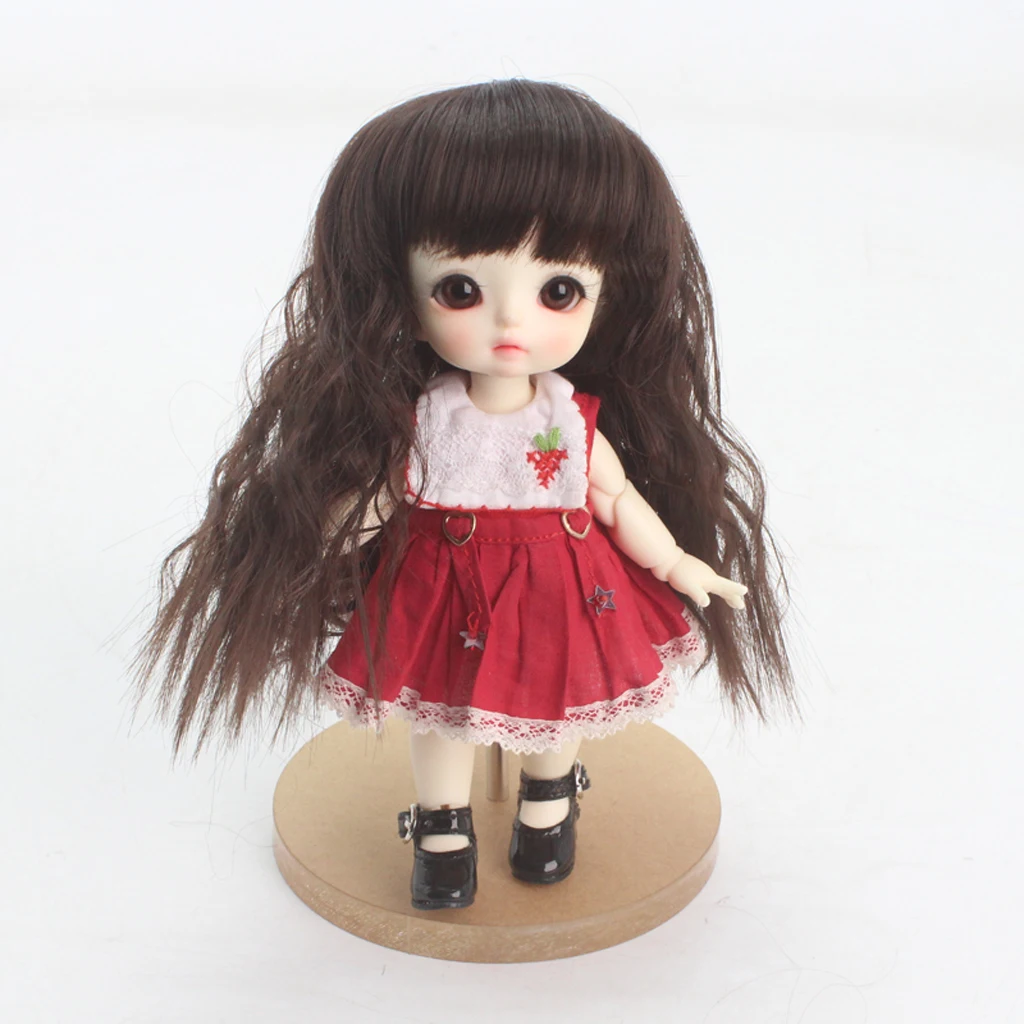 Lovely 1/8 BJD Doll Wig High Temperature Synthetic Fiber Curly Hair BJD Doll Wigs For Dollfie for DOD Hairstyle Making Supplies
Lovely 1/8 BJD Doll Wig High Temperature Synthetic Fiber Curly Hair BJD Doll Wigs For Dollfie for DOD Hairstyle Making Supplies