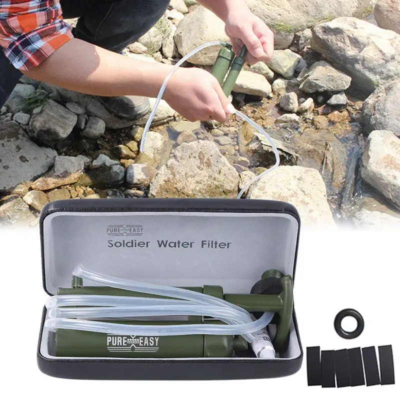 Camping Portable Water Pump Water Filter Outdoor Survival Hiking Camping Emergency Water Purifier Hiking Backpack
Camping Portable Water Pump Water Filter Outdoor Survival Hiking Camping Emergency Water Purifier Hiking Backpack