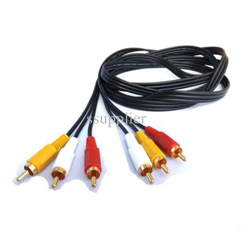 3 x RCA to 3 RCA Adapter Data Extension Cable Male to Male for Video Audio TV Box Black 1.5M
3 x RCA to 3 RCA Adapter Data Extension Cable Male to Male for Video Audio TV Box Black 1.5M