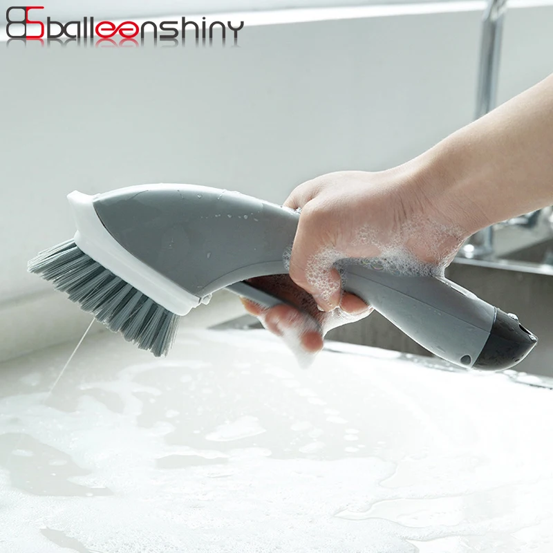 BalleenShiny PP Anti-skid Hand Cleaning Brush Long Handle Water Press Sprinkler Kitchen Bathroom Floor Pot Utensil Brushes
BalleenShiny PP Anti-skid Hand Cleaning Brush Long Handle Water Press Sprinkler Kitchen Bathroom Floor Pot Utensil Brushes