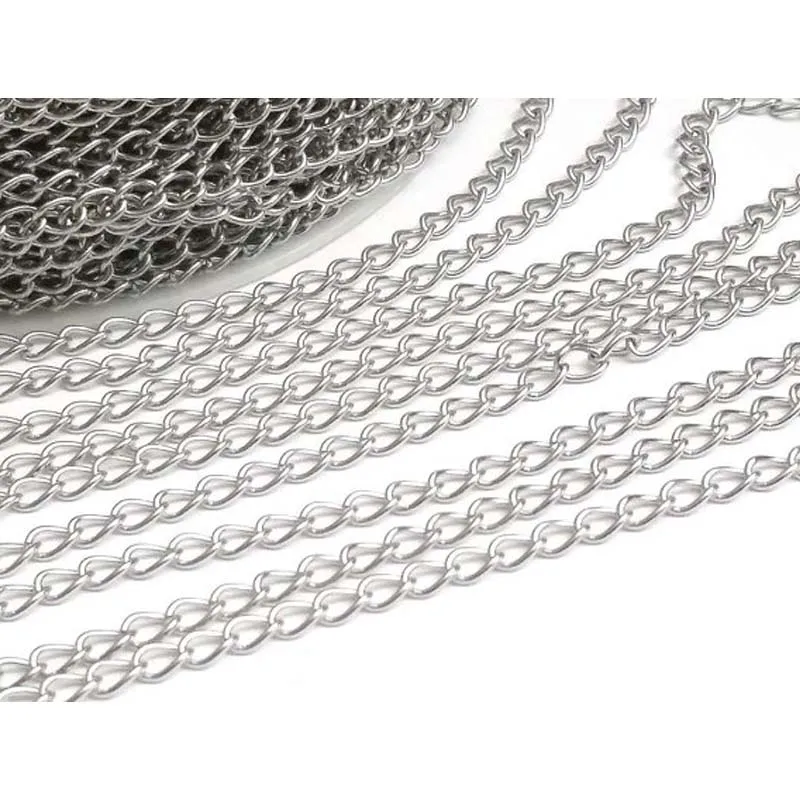 5 Meter/ lot Jewelry Findings 5MM Stainless steel color plated High Quality Extended Chains for Necklace&Bracelet
5 Meter/ lot Jewelry Findings 5MM Stainless steel color plated High Quality Extended Chains for Necklace&Bracelet
