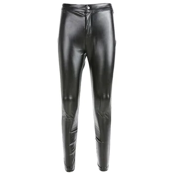 Punk Style Black Faux Pu Leather Pants Women Skinny Trousers Push Up Hip High Waist Pants Female Streetwear Sexy Pantalon Femme
Punk Style Black Faux Pu Leather Pants Women Skinny Trousers Push Up Hip High Waist Pants Female Streetwear Sexy Pantalon Femme