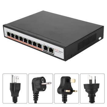 Built-in 8+2 10-Port Monitoring PoE Gigabit Ethernet Switch for IP Camera 110-240V US/EU/AU/UK plug
Built-in 8+2 10-Port Monitoring PoE Gigabit Ethernet Switch for IP Camera 110-240V US/EU/AU/UK plug