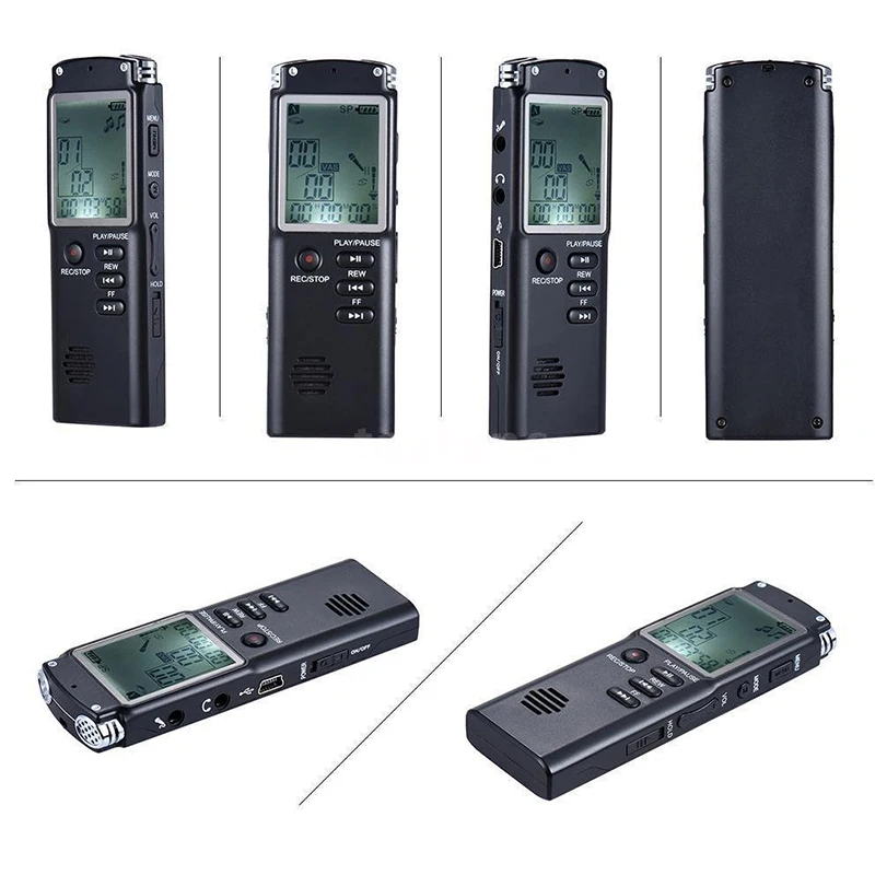8GB 16GB T60 Professional Voice Recorder Set Mini Portable Music Player With Screen Support MP3 WAV HD Long Recording Equipment
8GB 16GB T60 Professional Voice Recorder Set Mini Portable Music Player With Screen Support MP3 WAV HD Long Recording Equipment