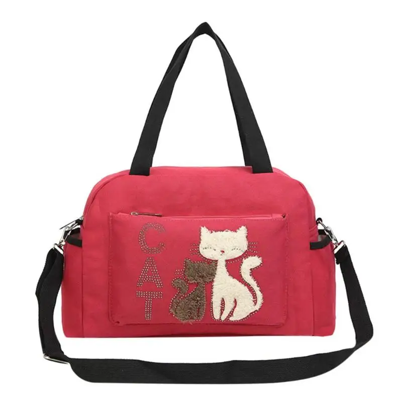 Stylish Women Shoulder Bags Canvas Handbag Simple Cat Print Casual Crossbody Bag Women 2019 Luggage Travel Bag bolsa feminina
Stylish Women Shoulder Bags Canvas Handbag Simple Cat Print Casual Crossbody Bag Women 2019 Luggage Travel Bag bolsa feminina