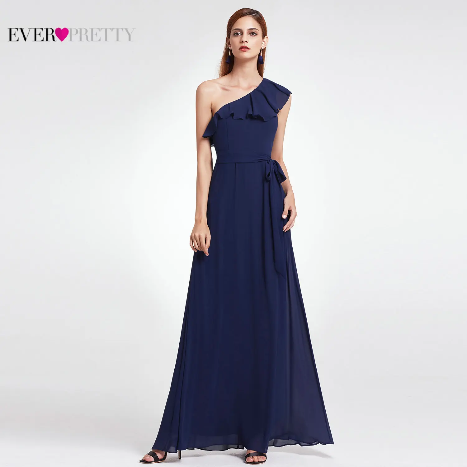 Navy Blue Bridesmaid Dresses Long Ever Pretty New Arrival Cheap One-shoulder A-line Chiffon Sexy Wedding Guest Gowns 2019
Navy Blue Bridesmaid Dresses Long Ever Pretty New Arrival Cheap One-shoulder A-line Chiffon Sexy Wedding Guest Gowns 2019