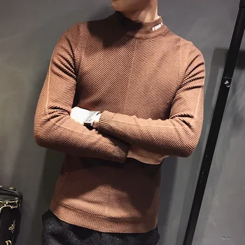 Winter New Plus Velvet Sweater Men Warm Slim Fashion Solid Color Casual Long-sleeved Knit Pullover Man Trend Wild Male Clothes
Winter New Plus Velvet Sweater Men Warm Slim Fashion Solid Color Casual Long-sleeved Knit Pullover Man Trend Wild Male Clothes