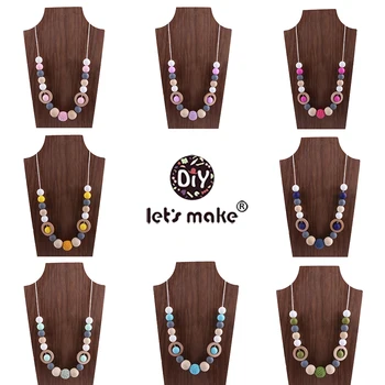 Let's Make Silicone Beads Crochet Beads Wooden Teether DIY Bracelet And Necklace Nursing Baby Products Chew Toys Baby Teether
Let's Make Silicone Beads Crochet Beads Wooden Teether DIY Bracelet And Necklace Nursing Baby Products Chew Toys Baby Teether