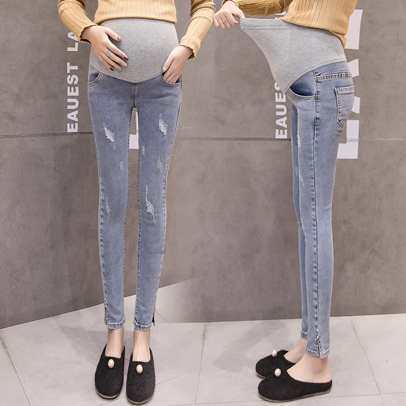 Long Maternity Jeans Skinny Stretch Pregnancy Jeans For Pregnant Women Ripped Expander Maternity Jeans Under Belly Pencil Pants
Long Maternity Jeans Skinny Stretch Pregnancy Jeans For Pregnant Women Ripped Expander Maternity Jeans Under Belly Pencil Pants