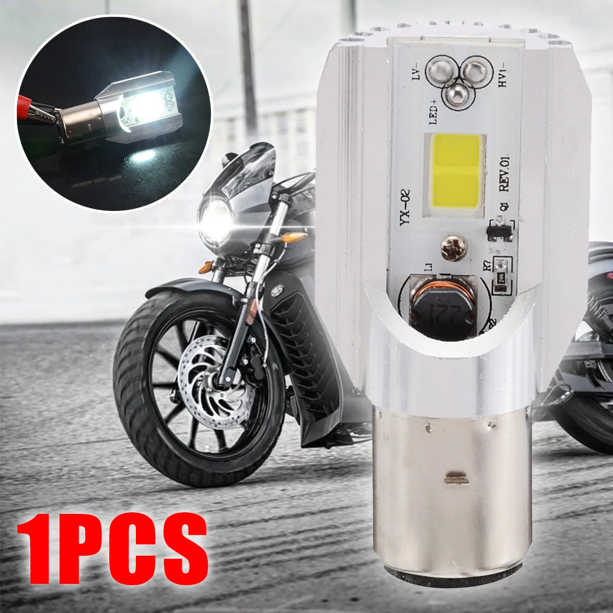 1pc H6 BA20D DC 9V-85V LED Motorcycle Headlight Hi/Lo Beam Super Bright White Lamp Bulb White For Bike Moped Scooter ATV
1pc H6 BA20D DC 9V-85V LED Motorcycle Headlight Hi/Lo Beam Super Bright White Lamp Bulb White For Bike Moped Scooter ATV