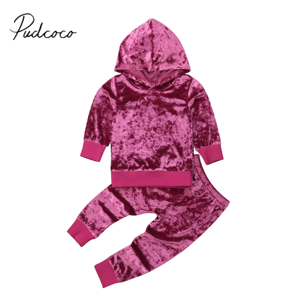 2018 Brand New 1-6Y Toddler Baby Girls 2PCS Velvet Sets Solid Pullover Long Sleeve Hooded Tops+Pants Autumn Winter Warm Clothes
2018 Brand New 1-6Y Toddler Baby Girls 2PCS Velvet Sets Solid Pullover Long Sleeve Hooded Tops+Pants Autumn Winter Warm Clothes