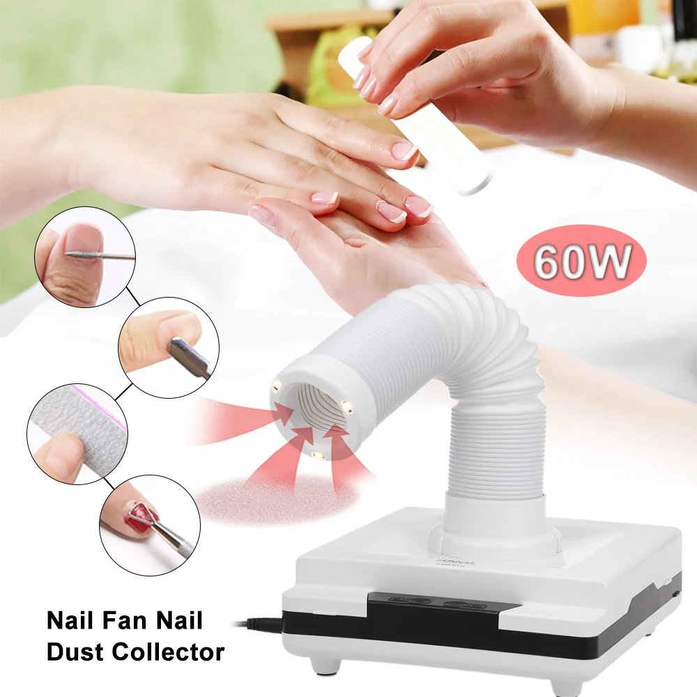 60W Nail Fan Nail Dust Collector Vacuum Cleaner Dust Extractor Manicure Machine w/ 3 LED Lights Strong Suction 3 Vents
60W Nail Fan Nail Dust Collector Vacuum Cleaner Dust Extractor Manicure Machine w/ 3 LED Lights Strong Suction 3 Vents
