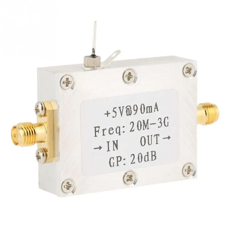 New 1Pcs Wideband Power Amplifier Wideband 0.02-3GHZ Gain 20DB RF Power Amplifier Module Board Radio Frequency
New 1Pcs Wideband Power Amplifier Wideband 0.02-3GHZ Gain 20DB RF Power Amplifier Module Board Radio Frequency