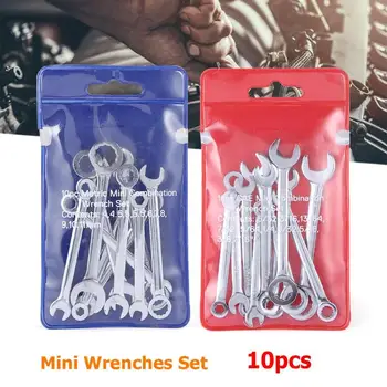 10pcs Mini Metal Combination Offset Spanner Wrenches Set Key Ring Spanner For electrical ,mechanical,water pipe maintenance
10pcs Mini Metal Combination Offset Spanner Wrenches Set Key Ring Spanner For electrical ,mechanical,water pipe maintenance