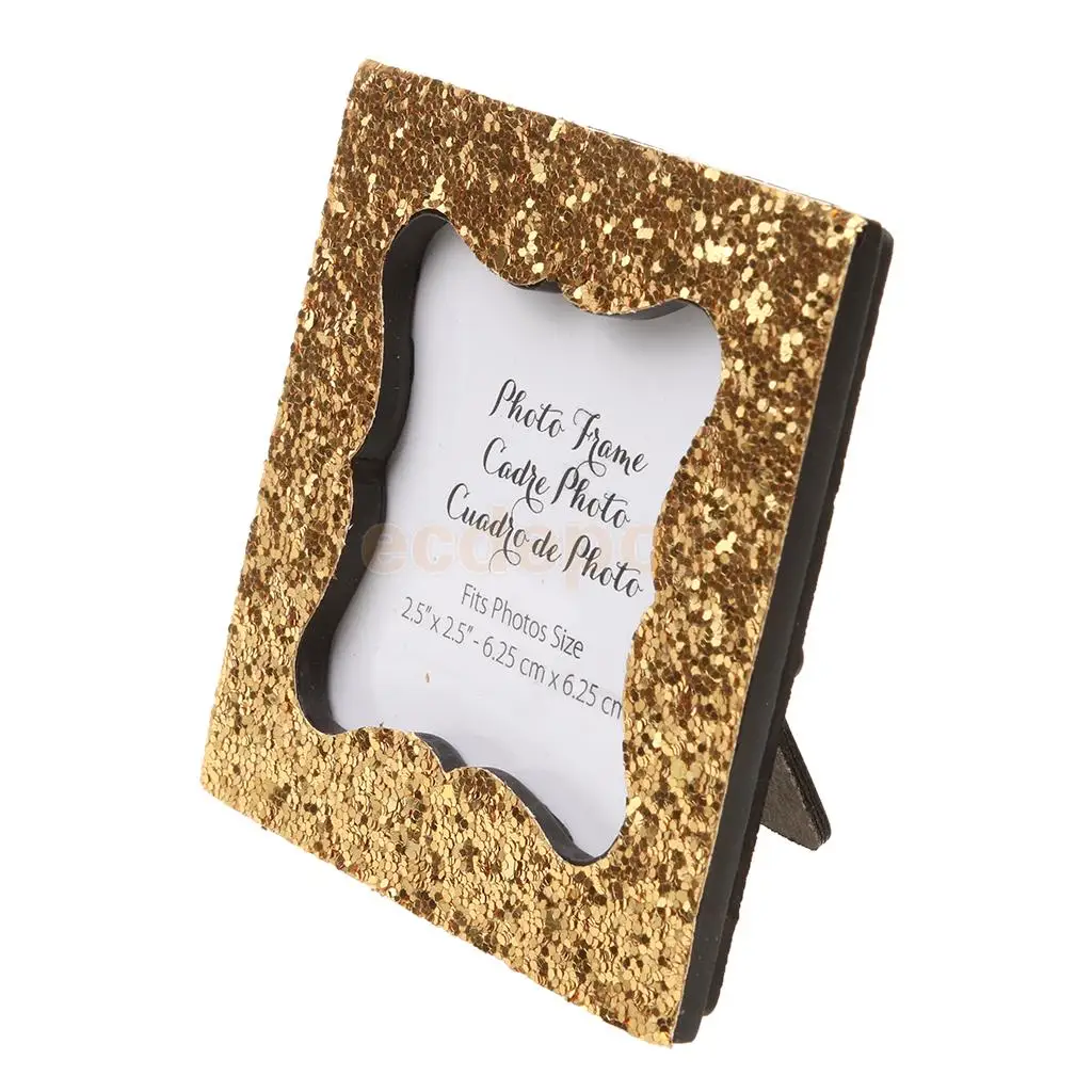 MagiDeal Shiny Sequin Small Photo Frame with Back Stand Favor Gold for Displaying Photo Picture Wedding Party Gift
MagiDeal Shiny Sequin Small Photo Frame with Back Stand Favor Gold for Displaying Photo Picture Wedding Party Gift