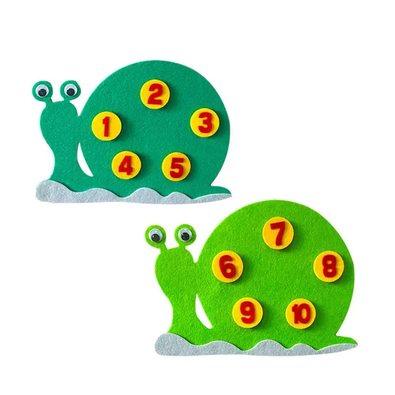 1 Set Kids Mathematics Felt Educational Non-woven DIY Handmade Snail and Numbers Arrangement Teaching Equipment Toys
1 Set Kids Mathematics Felt Educational Non-woven DIY Handmade Snail and Numbers Arrangement Teaching Equipment Toys