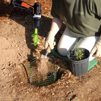 Planter Garden Auger Spiral Drill Bit Planting Hole Digger Drill Bit Bulb Auger Hand Drill Digger Auger Rust-Proof Rapid Planter
Planter Garden Auger Spiral Drill Bit Planting Hole Digger Drill Bit Bulb Auger Hand Drill Digger Auger Rust-Proof Rapid Planter