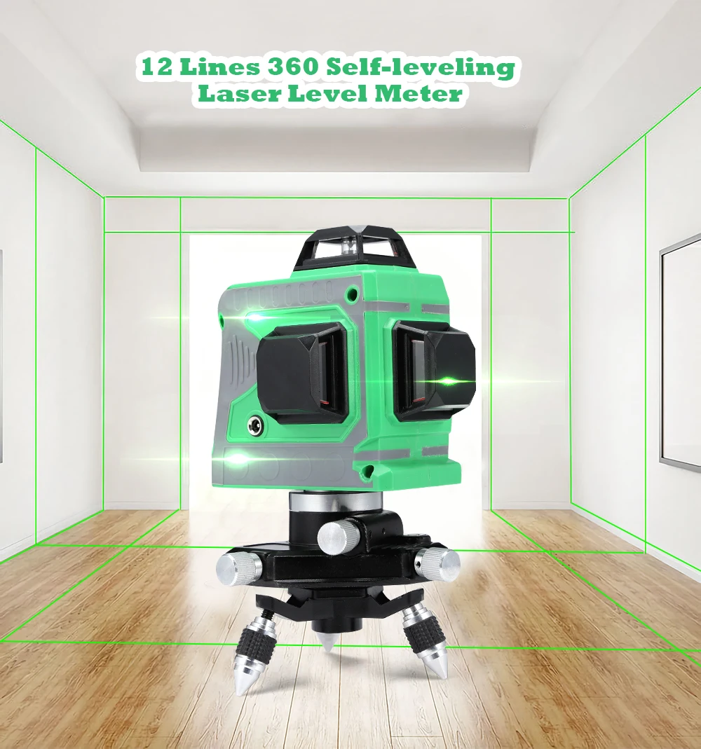 New Arrival 12 Lines Red/Green Laser Level Self-Leveling Horizontal & Vertical 360 Degree Adjustment Diagnostic Tools
New Arrival 12 Lines Red/Green Laser Level Self-Leveling Horizontal & Vertical 360 Degree Adjustment Diagnostic Tools
