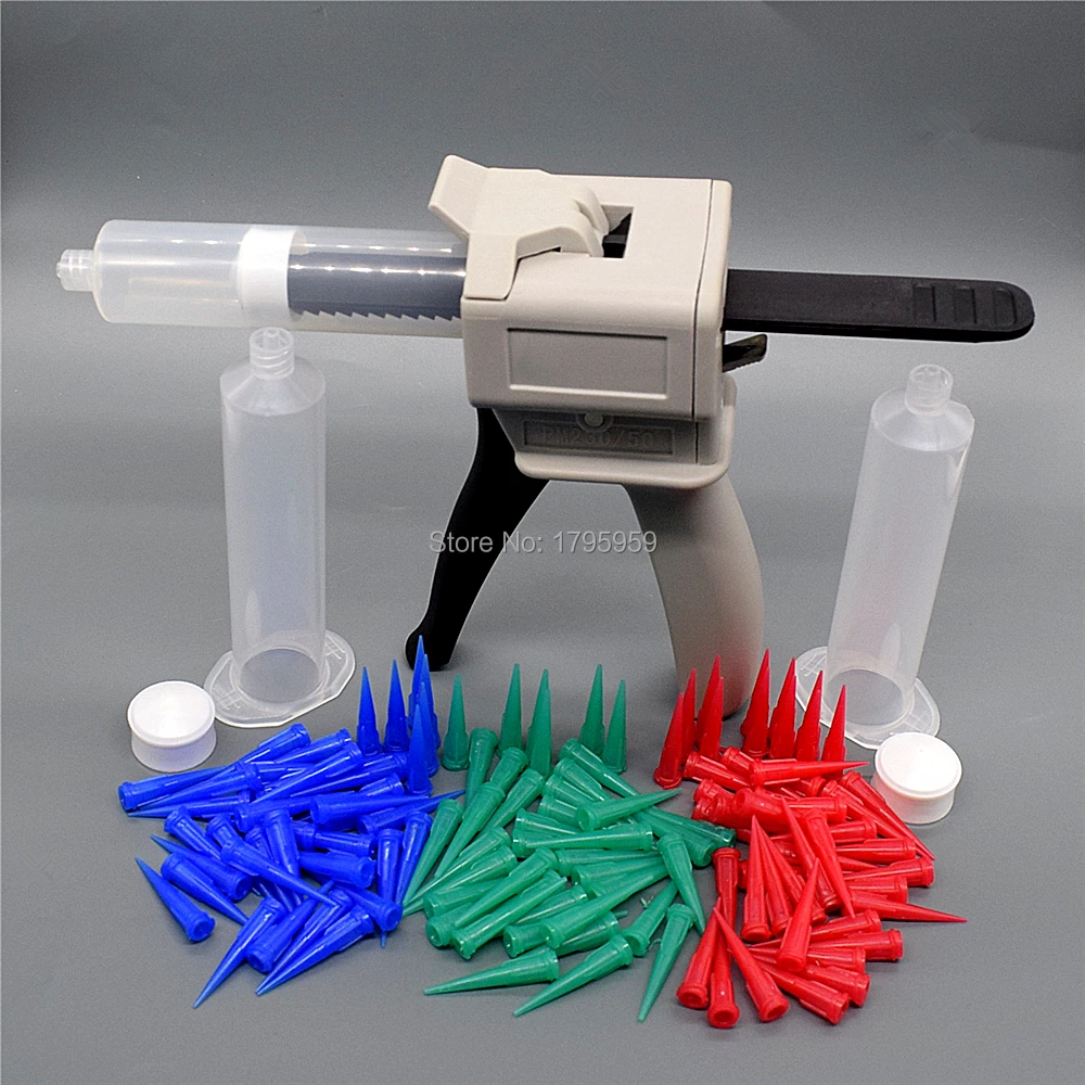 100pcs 18G 100pcs 22G 100pcs 25G Mixing Nozzles + 3pcs 30cc Empty Cartridge Tube + 1pc Dispensing Gun Manual Applicator
100pcs 18G 100pcs 22G 100pcs 25G Mixing Nozzles + 3pcs 30cc Empty Cartridge Tube + 1pc Dispensing Gun Manual Applicator