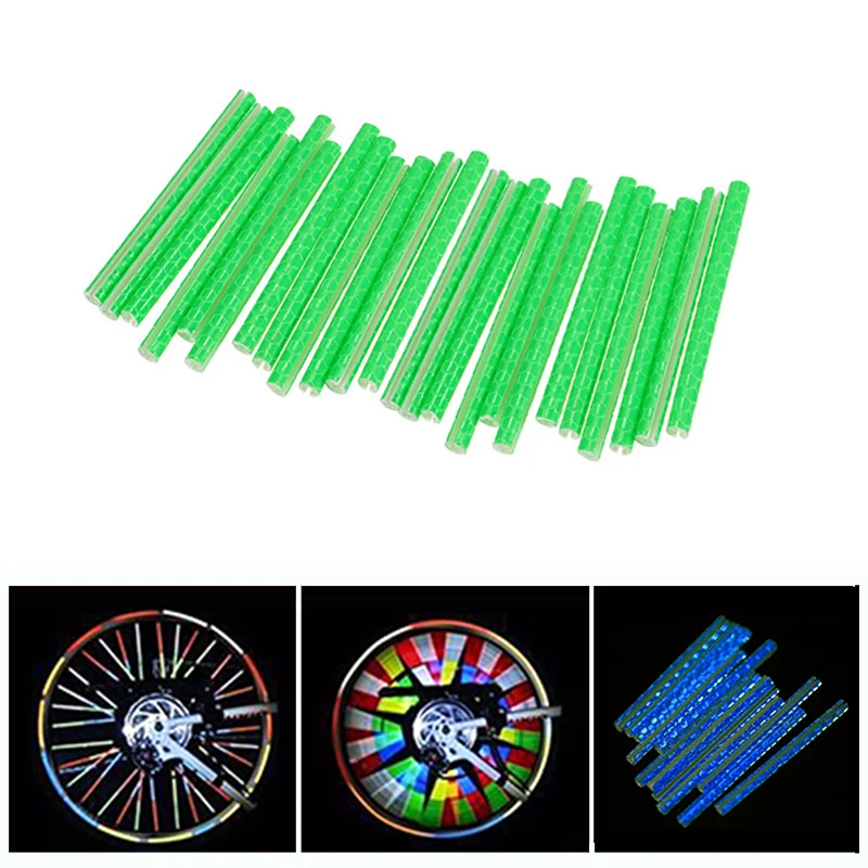 Fluorescent Bike Spoke Reflective Stickers MTB Road Cycling Motorcycle Wheel Tire Strip Decal Tape Safety Bicycle Accessories
Fluorescent Bike Spoke Reflective Stickers MTB Road Cycling Motorcycle Wheel Tire Strip Decal Tape Safety Bicycle Accessories
