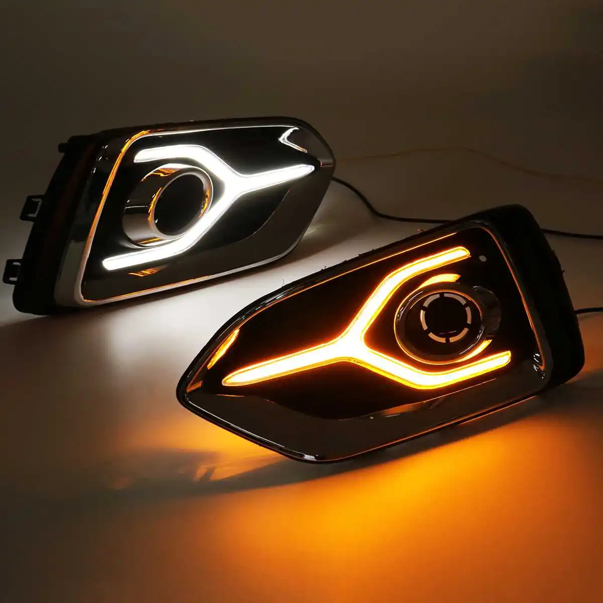 Pair Daytime Running Light For Hyundai Solaris Accent 2017-2019 LED DRL White Yellow Daytime Running Light With Turn Signal Lamp
Pair Daytime Running Light For Hyundai Solaris Accent 2017-2019 LED DRL White Yellow Daytime Running Light With Turn Signal Lamp