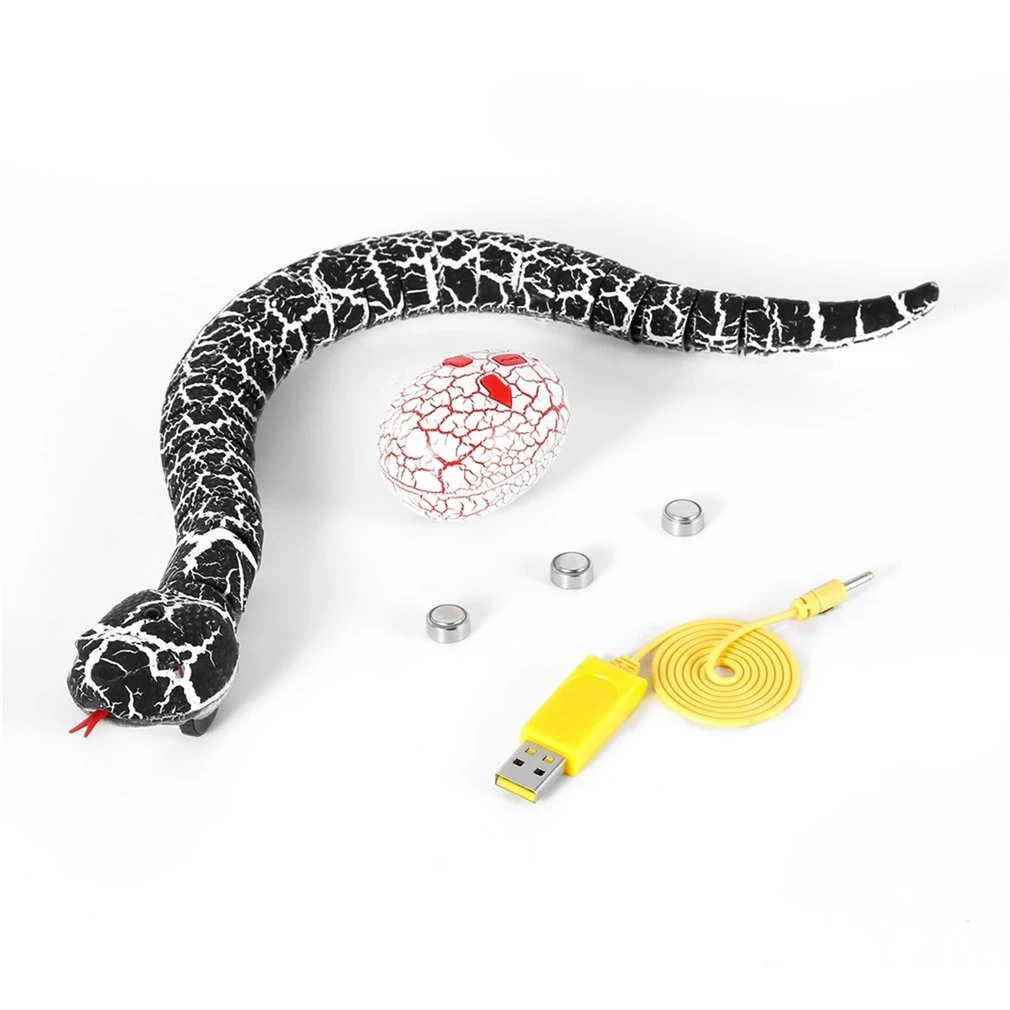 

RC Remote Control Snake And Egg Rattlesnake Animal Trick Terrifying Mischief Toys for Children Funny Novelty Gift New Hot