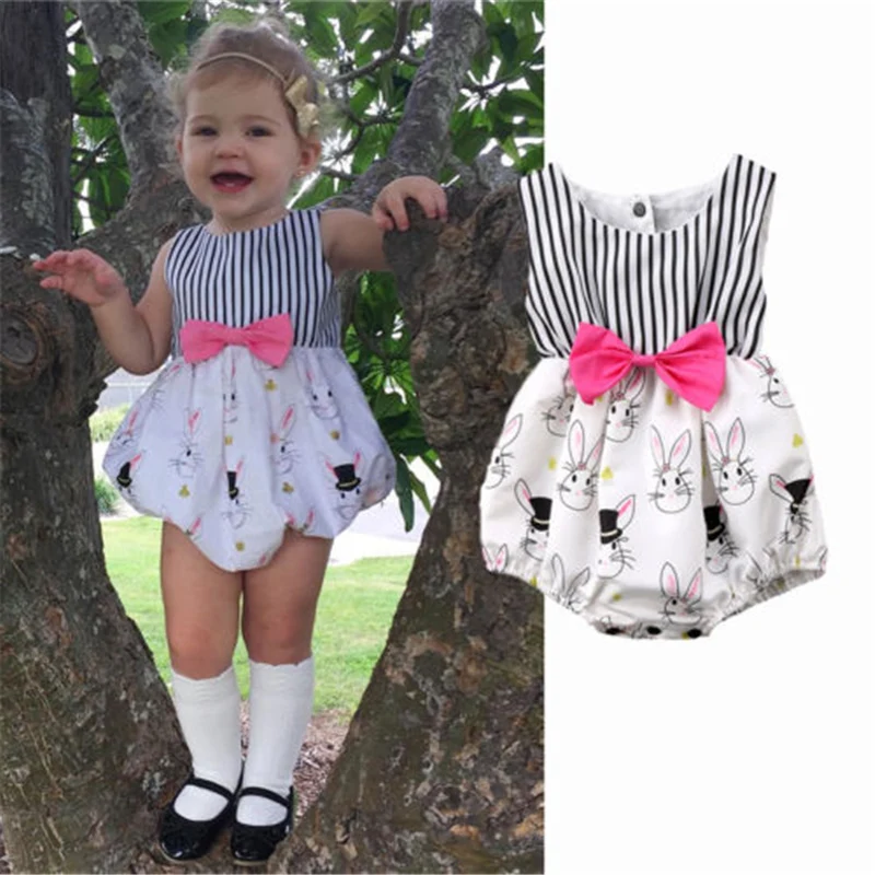 Hot Cute Rabbit Stripe Jumpsuit Newborn Baby Girls Bunny Clothes Romper Sunsuit Outfits Sleeveless One Piece Summer Jumpsuit
Hot Cute Rabbit Stripe Jumpsuit Newborn Baby Girls Bunny Clothes Romper Sunsuit Outfits Sleeveless One Piece Summer Jumpsuit