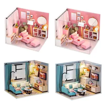 Creative 3D DIY Doll House Toys Wooden Model Mini Dollhouse Furniture Kit Assemble Toy Stimulation Wooden House for Dolls Access
Creative 3D DIY Doll House Toys Wooden Model Mini Dollhouse Furniture Kit Assemble Toy Stimulation Wooden House for Dolls Access