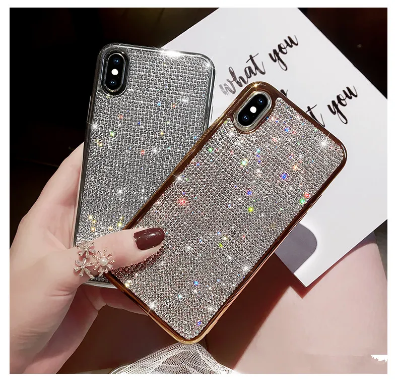 For iPhone 6 6S 7 8 Plus Case Luxury Glitter Bling Soft TPU Silicone Case For iphone X XR XS Max Rhinestone Back Cover coque
For iPhone 6 6S 7 8 Plus Case Luxury Glitter Bling Soft TPU Silicone Case For iphone X XR XS Max Rhinestone Back Cover coque