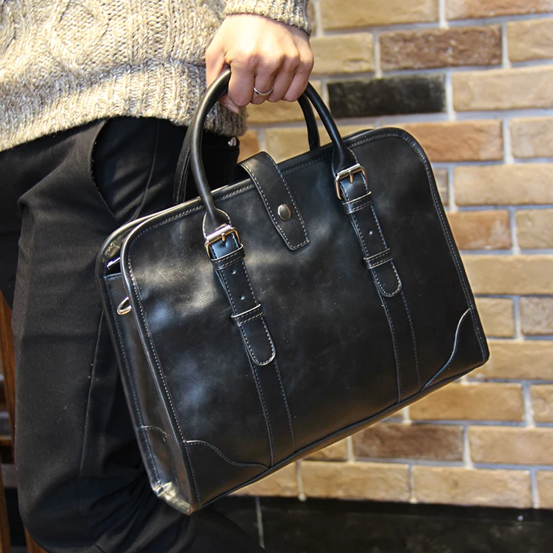 New Pattern Fashion Men Crazy Horse Leather Handbag Business Briefcase Man Single Shoulder Crossbody Hand Bag Leather Quality
New Pattern Fashion Men Crazy Horse Leather Handbag Business Briefcase Man Single Shoulder Crossbody Hand Bag Leather Quality