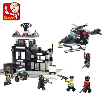 Sluban B2200 Police SWAT Command Centre Helicopter Policeman Model DIY Building Blocks Bricks Assembly Toy for Children no Box
Sluban B2200 Police SWAT Command Centre Helicopter Policeman Model DIY Building Blocks Bricks Assembly Toy for Children no Box