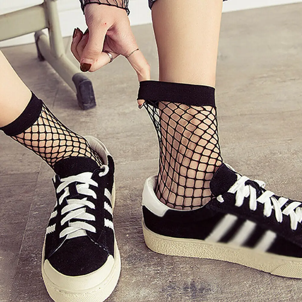 New Women Black Fishnet Ankle High Socks Lady Mesh Lace Fish Net Short Sock Hollow Out Soft Summer Thin Solid Casual Socks
New Women Black Fishnet Ankle High Socks Lady Mesh Lace Fish Net Short Sock Hollow Out Soft Summer Thin Solid Casual Socks