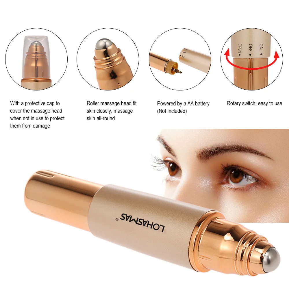 Eye Massager Sonic Vibration Eye Facial Roller Skincare Device Anti-Aging Anti-Wrinkle Reduce Eyes Puffiness Dark Circles
Eye Massager Sonic Vibration Eye Facial Roller Skincare Device Anti-Aging Anti-Wrinkle Reduce Eyes Puffiness Dark Circles