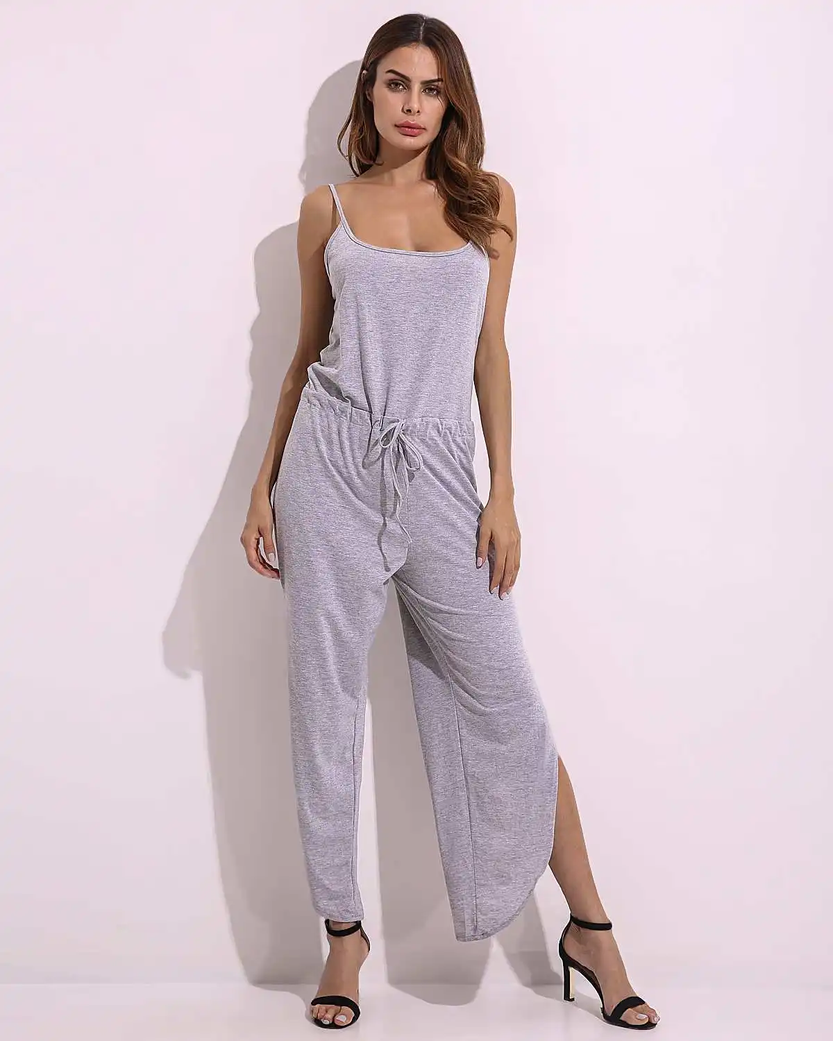 Women Rompers Jumpsuit 2019 ZANZEA Sexy Strapless Casual Loose Solid Sleeveless Split Playsuit Backless Bodysuit Summer Overalls
Women Rompers Jumpsuit 2019 ZANZEA Sexy Strapless Casual Loose Solid Sleeveless Split Playsuit Backless Bodysuit Summer Overalls