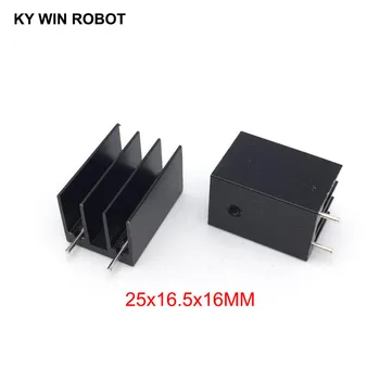 10 pcs Aluminium TO-220 Heatsink TO 220 Heat Sink Transistor Radiator TO220 Cooler Cooling 25*16.5*16MM With 2 Pins T
10 pcs Aluminium TO-220 Heatsink TO 220 Heat Sink Transistor Radiator TO220 Cooler Cooling 25*16.5*16MM With 2 Pins T