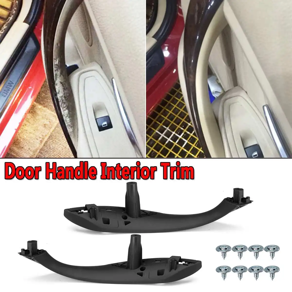 Black Car Interior Inner Door Handles Pull Carrier Covers ABS Plastic For BMW F30 F80 F31 F32 F33 F35 2012-2017 Rear Left/Right
Black Car Interior Inner Door Handles Pull Carrier Covers ABS Plastic For BMW F30 F80 F31 F32 F33 F35 2012-2017 Rear Left/Right