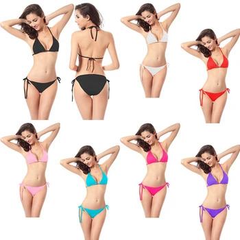 Womens Solid Bandage underwear Hollow Out Split Bikini Female Push-Up Swimwear Swimsuit Bathing Beachwear Lingerie Bra Set
Womens Solid Bandage underwear Hollow Out Split Bikini Female Push-Up Swimwear Swimsuit Bathing Beachwear Lingerie Bra Set