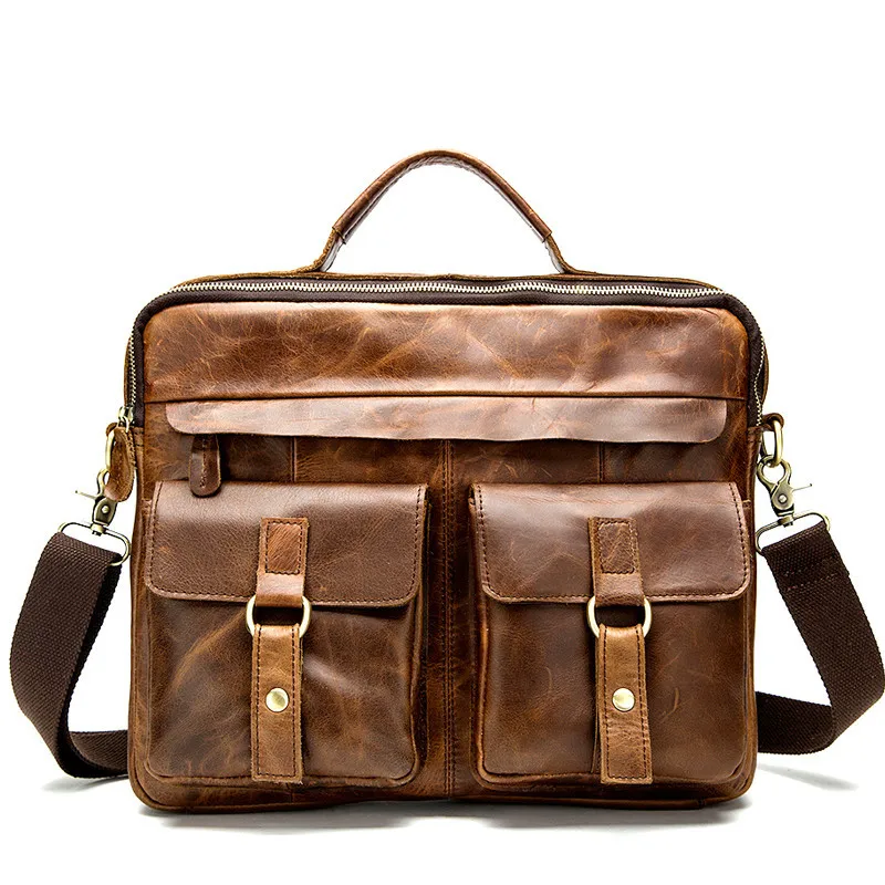 Business Laptop Briefcase Male Crossbody Bags For Documents Bag Men's Genuine Leather Messenger Shoulder Bag For Men
Business Laptop Briefcase Male Crossbody Bags For Documents Bag Men's Genuine Leather Messenger Shoulder Bag For Men