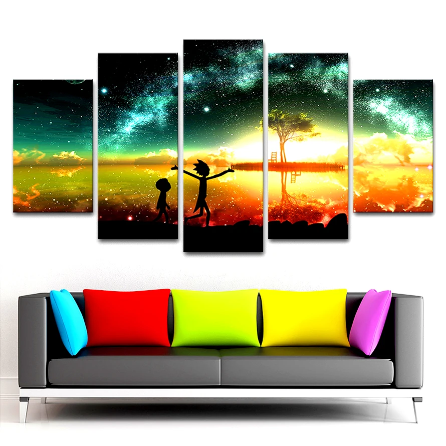 Canvas Paintings For Living Room Wall Art Framework 5 Pieces Rick And Morty Pictures HD Prints Lake Tree Comic Poster Home Decor
Canvas Paintings For Living Room Wall Art Framework 5 Pieces Rick And Morty Pictures HD Prints Lake Tree Comic Poster Home Decor