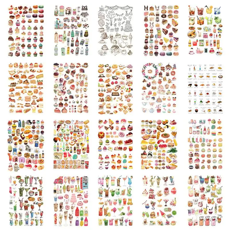 DIY Notebook Sticker A5 Photo Album Decoration Hand Painted Food Diary Self-adhesive Tape Sticker Baby Girl Toys
DIY Notebook Sticker A5 Photo Album Decoration Hand Painted Food Diary Self-adhesive Tape Sticker Baby Girl Toys