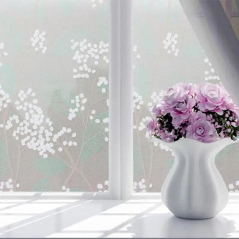 Self Adhesive Glass Window Film Stickers for Bathroom Door Bath Shutters Frosted Flower Paste Glass Art Decals 45x100cm
Self Adhesive Glass Window Film Stickers for Bathroom Door Bath Shutters Frosted Flower Paste Glass Art Decals 45x100cm