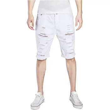 MISSKY Men Summer Shorts Solid Color Fashion Hole Destroyed Ripped Casual Jeans Knee Length Denim Pants Shorts Male Clothes
MISSKY Men Summer Shorts Solid Color Fashion Hole Destroyed Ripped Casual Jeans Knee Length Denim Pants Shorts Male Clothes