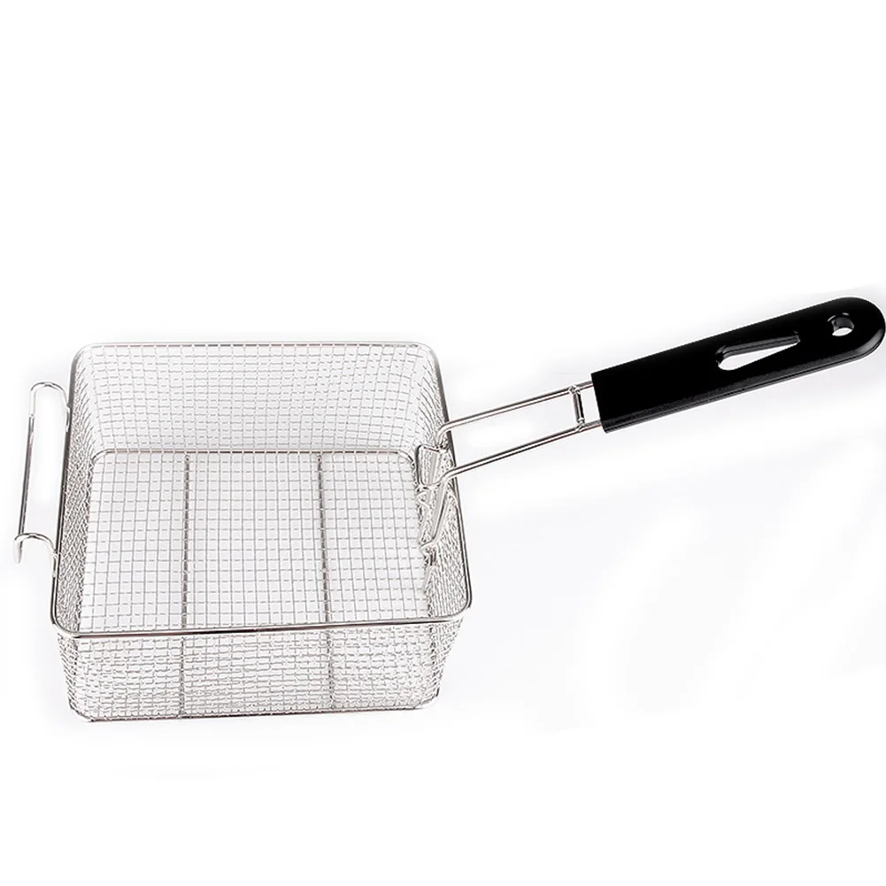 1pcs Fry Baskets Stainless Steel Fryer Basket Strainer Serving Food Presentation Cooking French Fries Basket Kitchen Tool
1pcs Fry Baskets Stainless Steel Fryer Basket Strainer Serving Food Presentation Cooking French Fries Basket Kitchen Tool