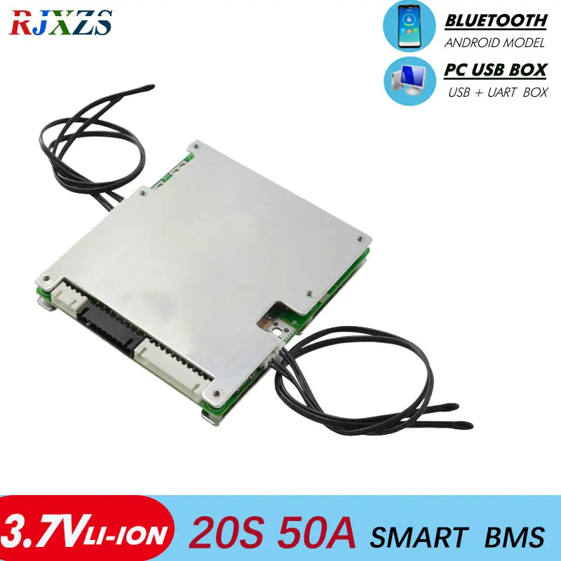 smart bms 20S 50A lithium ion bluetooth Li-ion smart bms pcm with android Bluetooth app UART bms wi software (APP) monitor
smart bms 20S 50A lithium ion bluetooth Li-ion smart bms pcm with android Bluetooth app UART bms wi software (APP) monitor
