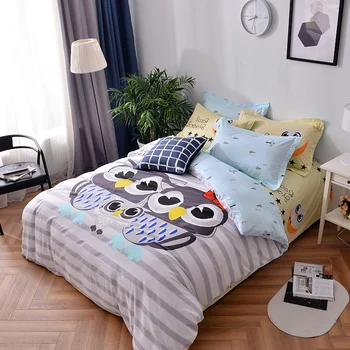 100% Cotton Kids Adult Queen Owl Family Bedding Set Single Size Cartoon Animal Bed Linen Sheet Pillowcase Bedclothes Duvet 29
100% Cotton Kids Adult Queen Owl Family Bedding Set Single Size Cartoon Animal Bed Linen Sheet Pillowcase Bedclothes Duvet 29